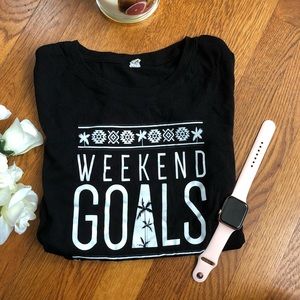 Weekend Goals Graphic Tee